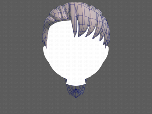 Base Hair for girl V06 Modèle 3D
