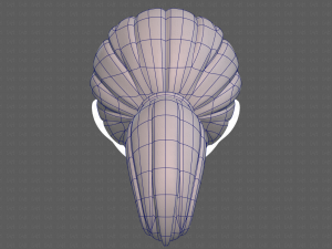 Base Hair for girl V06 Modèle 3D