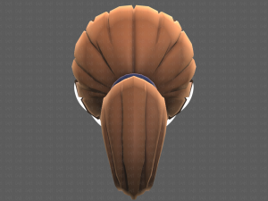 Base Hair for girl V06 Modèle 3D