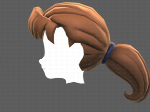 Base Hair for girl V06 Modèle 3D