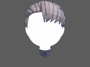 Base Hair for girl V06 Modèle 3D