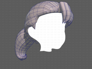 Base Hair for girl V06 Modèle 3D