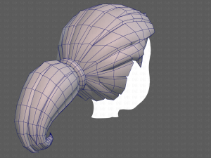 Base Hair for girl V06 Modèle 3D