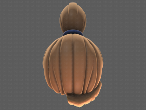 Base Hair for girl V06 Modèle 3D