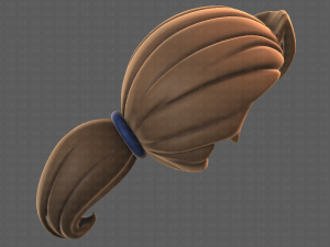 Base Hair for girl V06 Modèle 3D