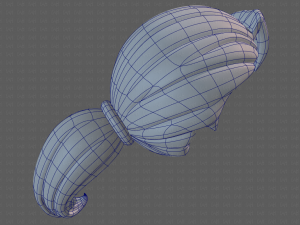 Base Hair for girl V06 Modèle 3D