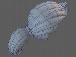 Base Hair for girl V06 Modèle 3D