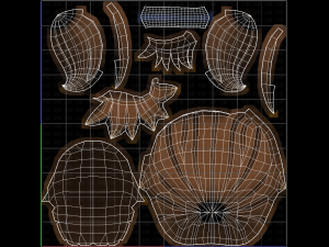 Base Hair for girl V06 Modèle 3D