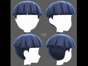 Base Hair for Boy V05 3D Model