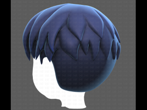 Base Hair for Boy V06 3Dモデル