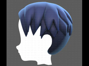 Base Hair for Boy V06 3D Model