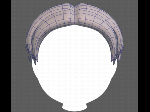 Base Hair for Boy V06 3Dモデル