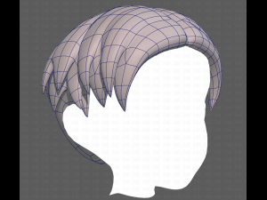 Base Hair for Boy V06 3Dモデル