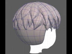 Base Hair for Boy V06 3D Model