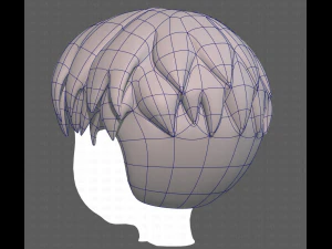 Base Hair for Boy V06 3D Model