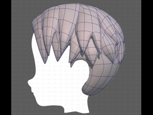 Base Hair for Boy V06 3Dモデル