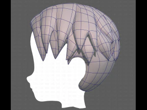 Base Hair for Boy V06 3D Model