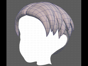 Base Hair for Boy V06 3Dモデル