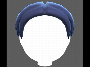 Base Hair for Boy V06 3Dモデル