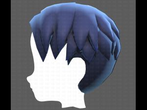 Base Hair for Boy V06 3Dモデル
