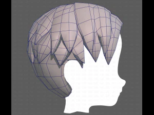 Base Hair for Boy V06 3D Model