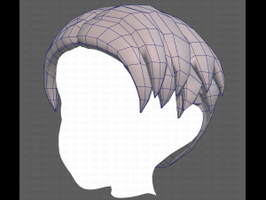 Base Hair for Boy V06 3Dモデル