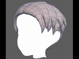 Base Hair for Boy V06 3D Model