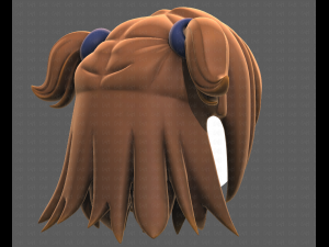 Base Hair for girl V07 3D 모델