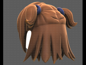 Base Hair for girl V07 3D 모델