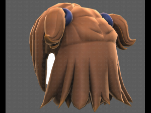 Base Hair for girl V07 3D 모델