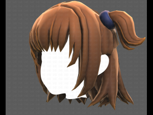 Base Hair for girl V07 3D 모델
