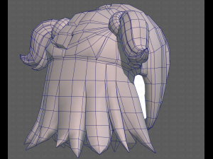 Base Hair for girl V07 3D 모델