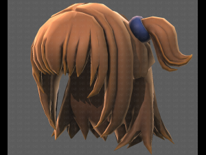 Base Hair for girl V07 3D 모델
