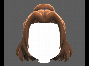 Base Hair for girl V08 3Dモデル