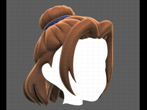 Base Hair for girl V08 3Dモデル