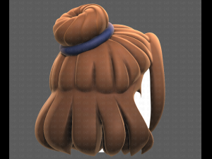 Base Hair for girl V08 3Dモデル