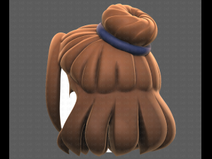 Base Hair for girl V08 3Dモデル