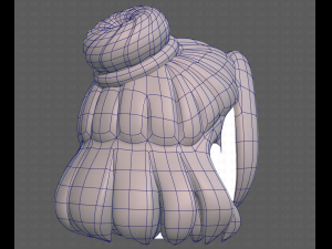 Base Hair for girl V08 3Dモデル