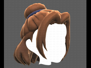 Base Hair for girl V08 3Dモデル