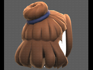 Base Hair for girl V08 3Dモデル