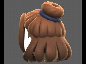 Base Hair for girl V08 3Dモデル