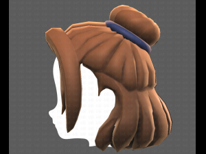 Base Hair for girl V08 3Dモデル