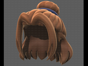 Base Hair for girl V08 3Dモデル