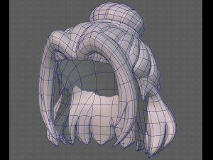 Base Hair for girl V08 3Dモデル
