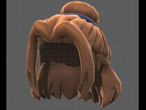 Base Hair for girl V08 3Dモデル