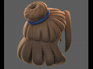 Base Hair for girl V08 3Dモデル