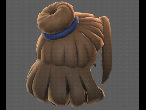 Base Hair for girl V08 3Dモデル