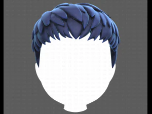 Base Hair for Boy V08 3D Model