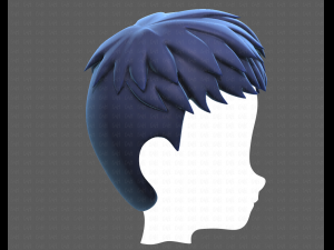 Base Hair for Boy V08 3D 모델