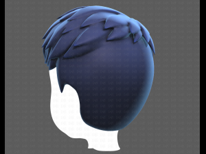 Base Hair for Boy V08 3D 모델